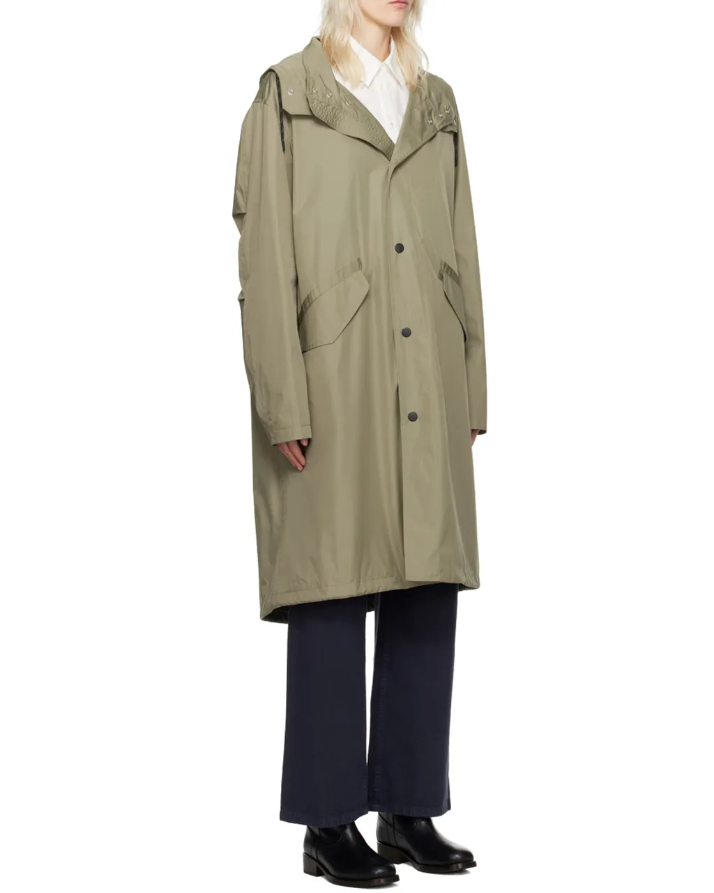 Button-Up Hooded Coat