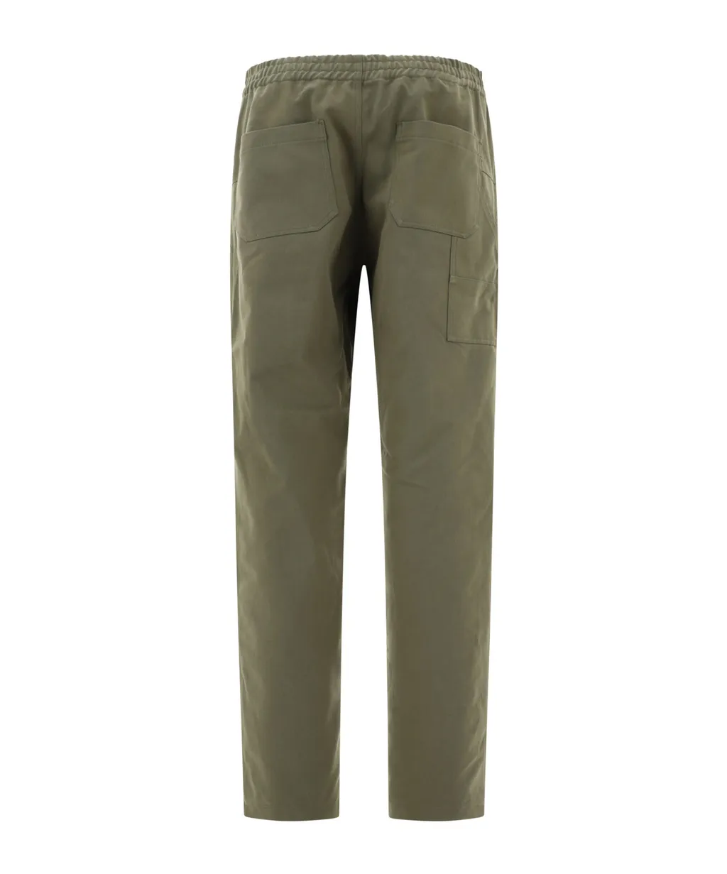 Elastic Waist Straight-Leg Pants