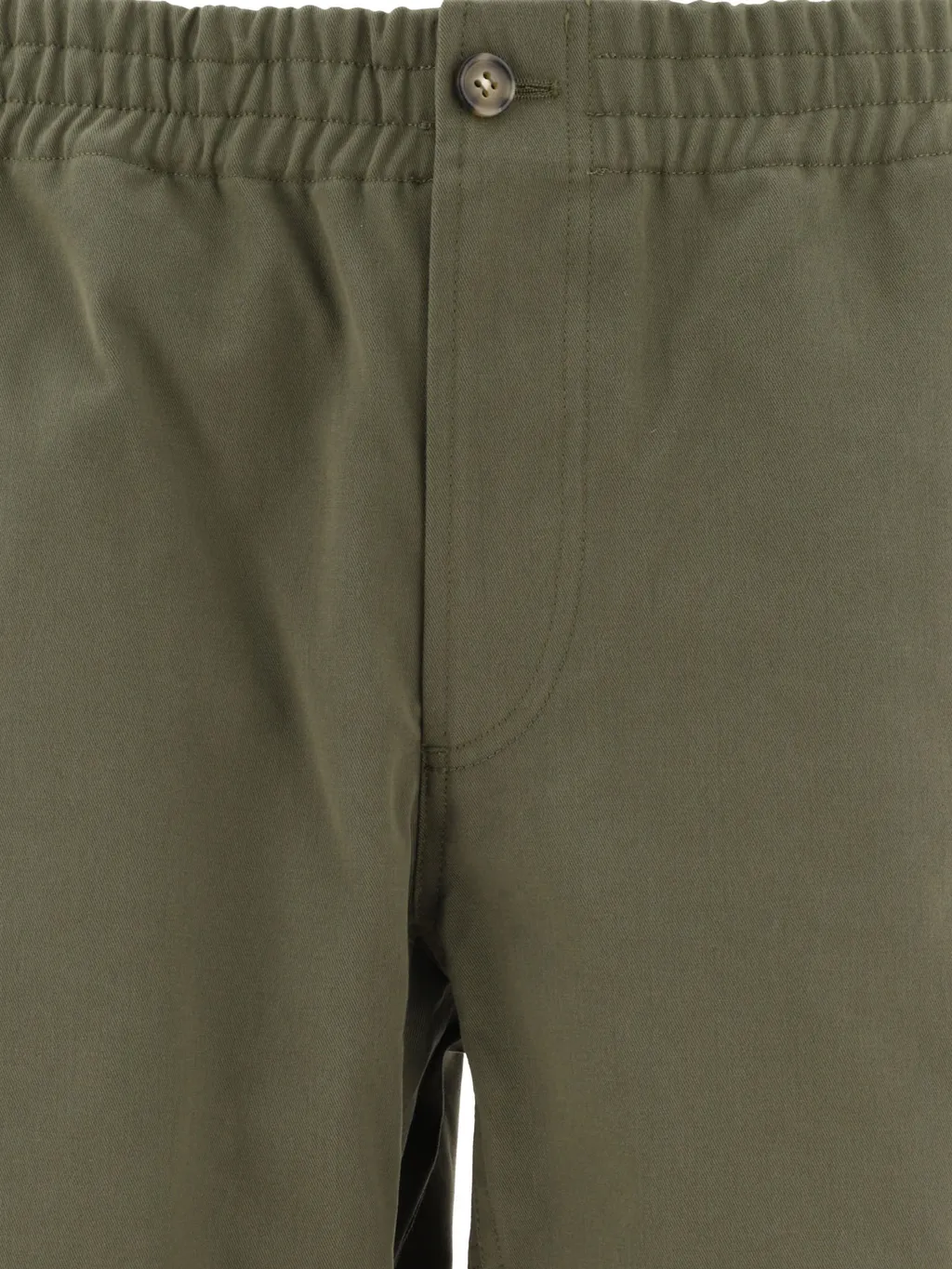 Elastic Waist Straight-Leg Pants
