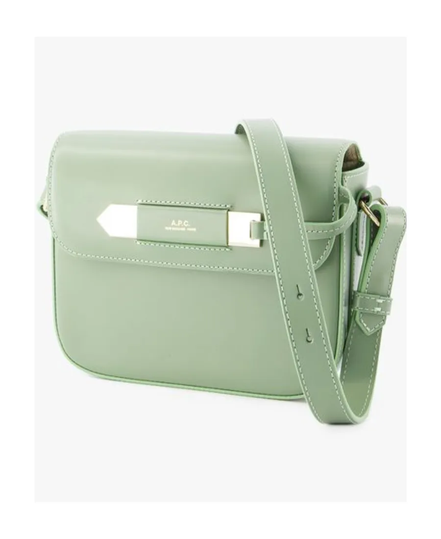 Logo Stamp Foldover Top Crossbody Bag