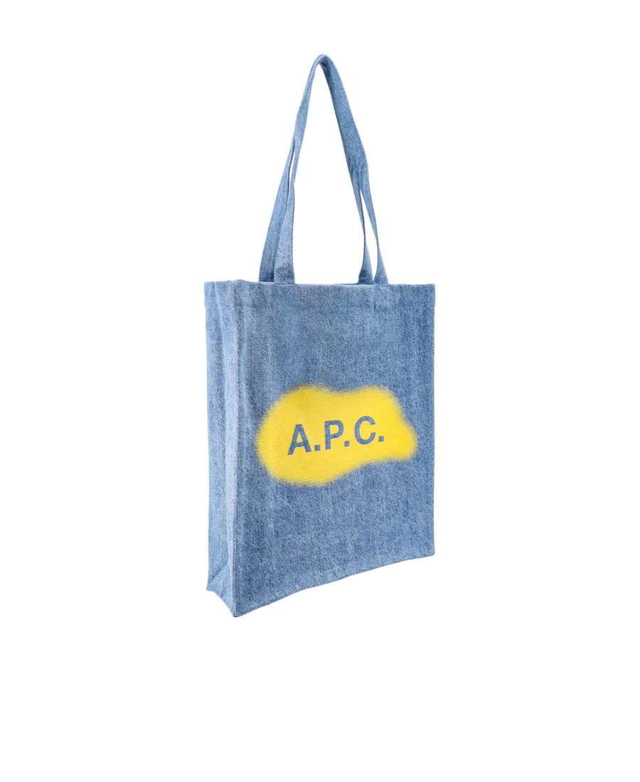 Lou Medium Denim Tote Bag