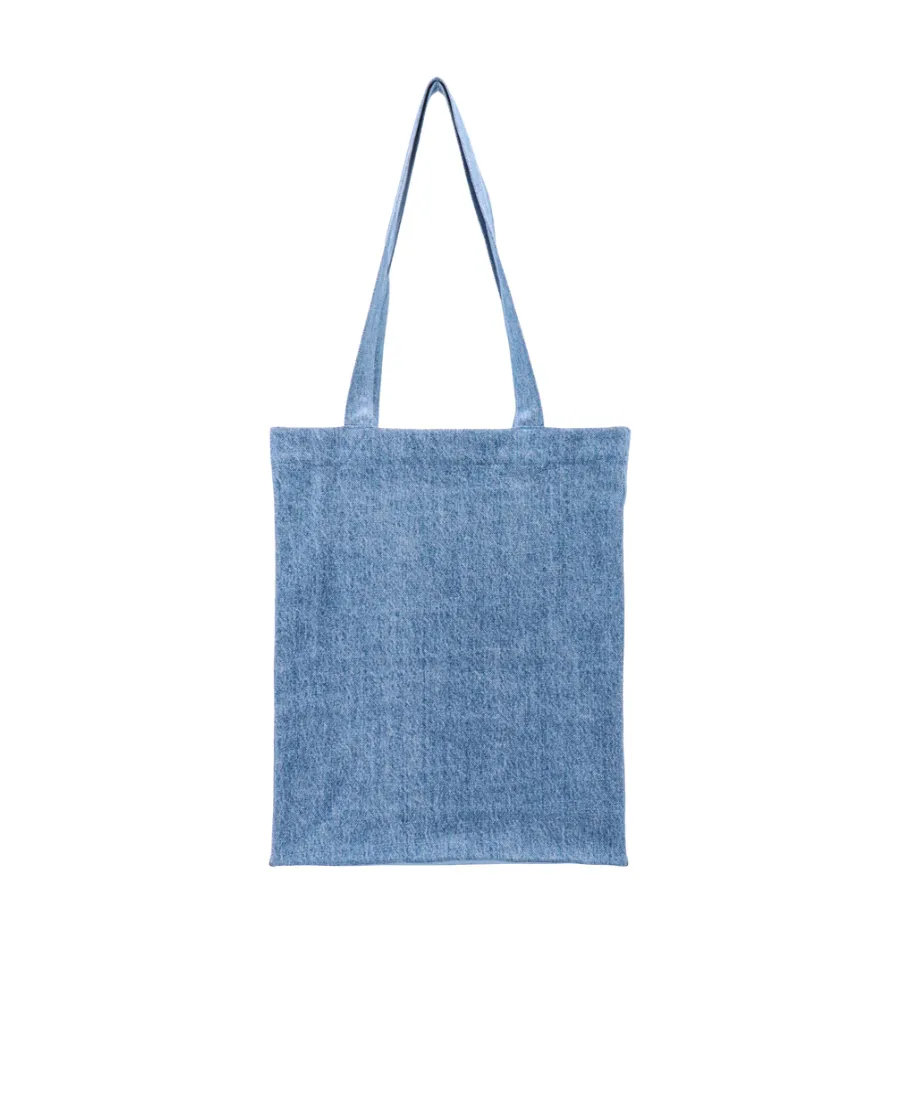 Lou Medium Denim Tote Bag