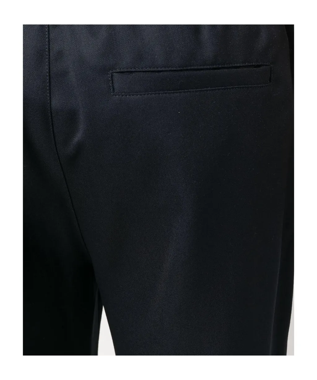 Elastic Waist Straight-Leg Pants