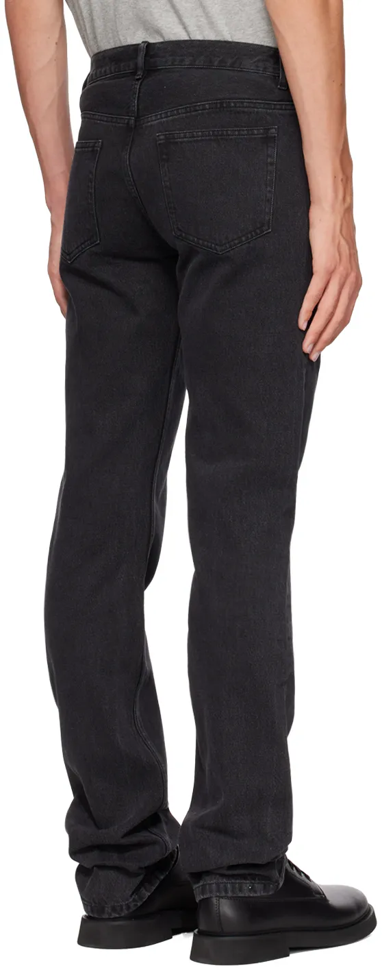 Mid-Rise Straight-Leg Jeans