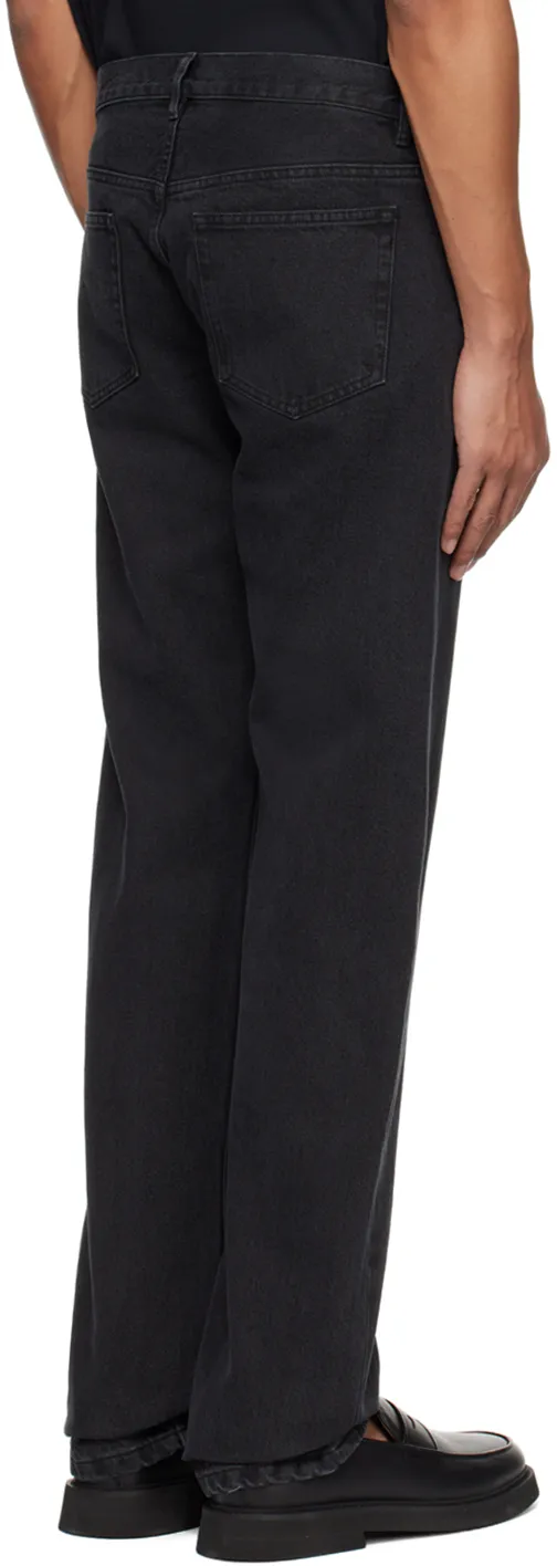 Mid-Rise Straight-Leg Jeans