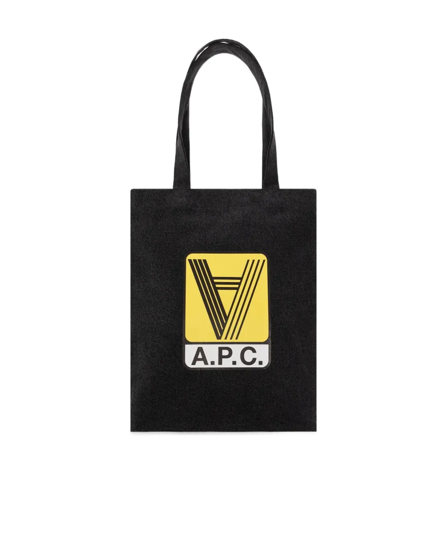 Lou Logo Printed Tote Bag
