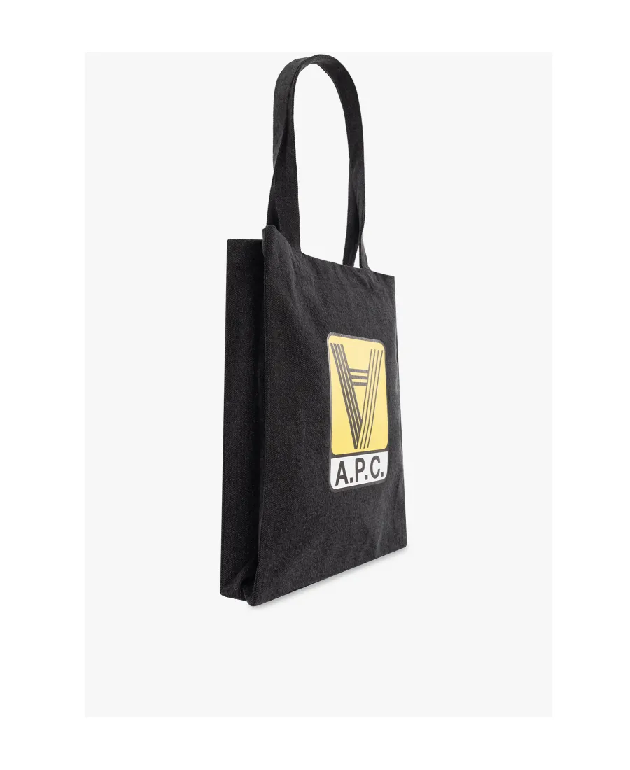 Lou Logo Printed Tote Bag