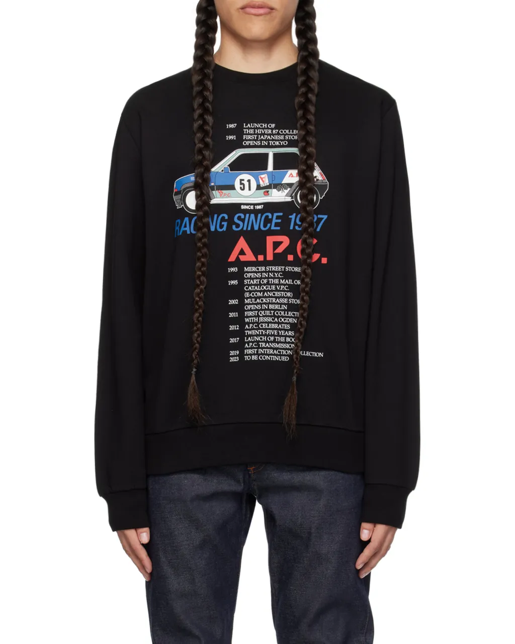 Graphic Printed Crewneck Sweatshirt