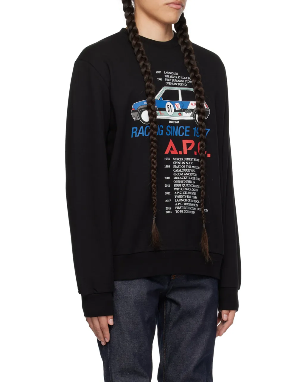 Graphic Printed Crewneck Sweatshirt