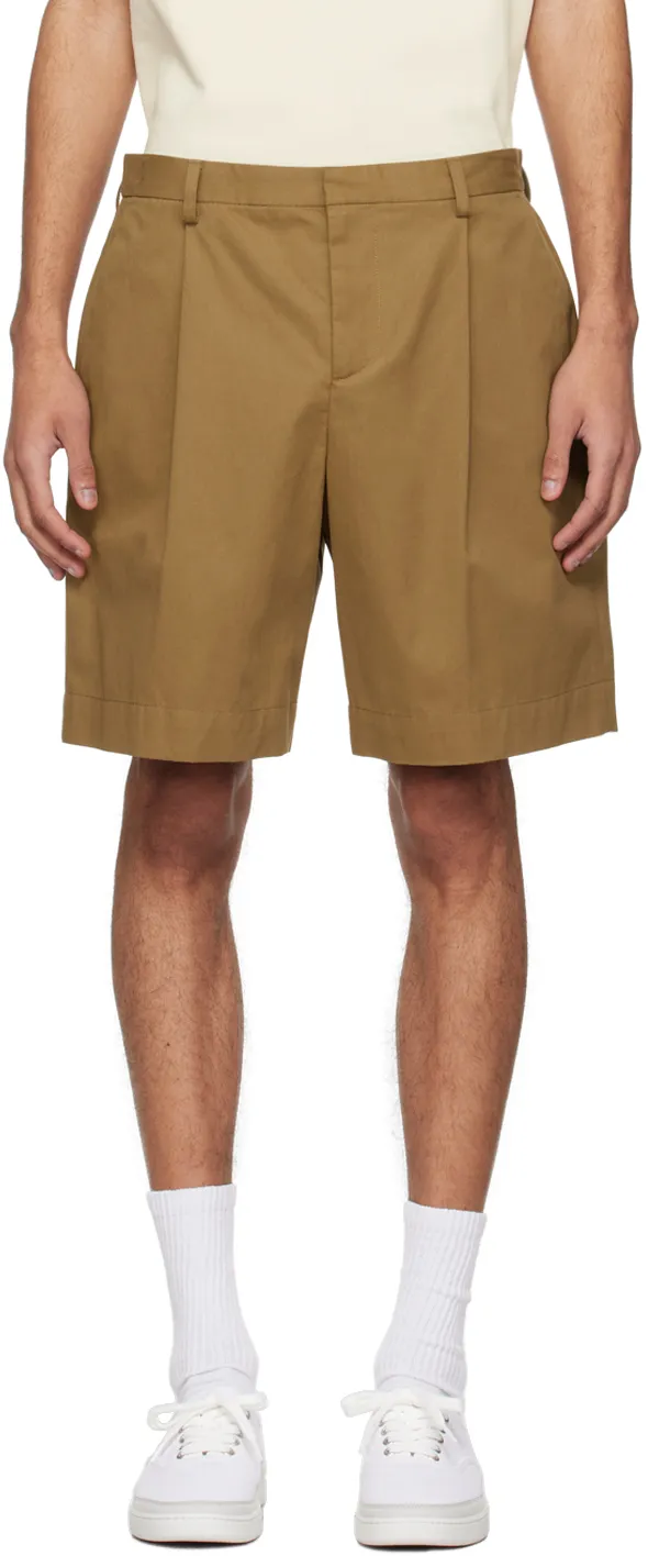 Pleated Bermuda Shorts