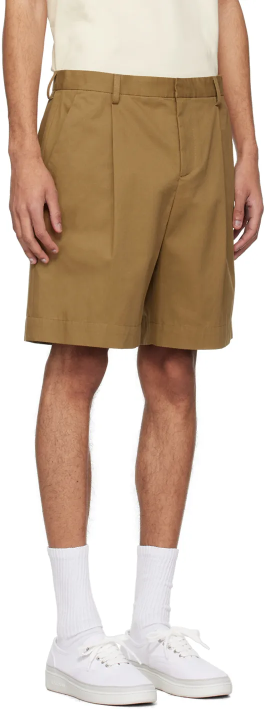 Pleated Bermuda Shorts