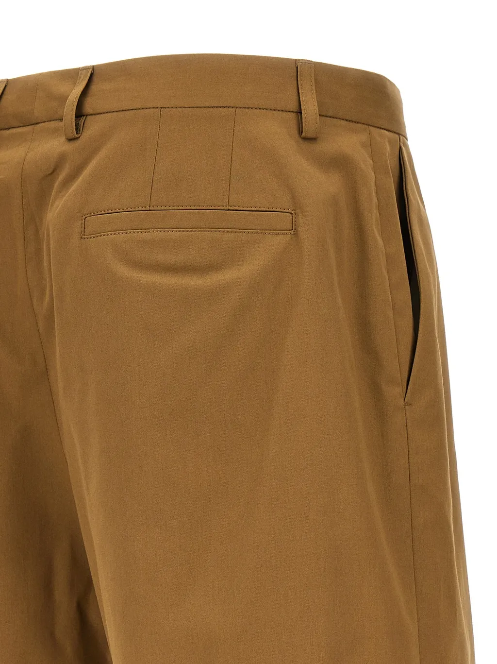 Pleated Bermuda Shorts