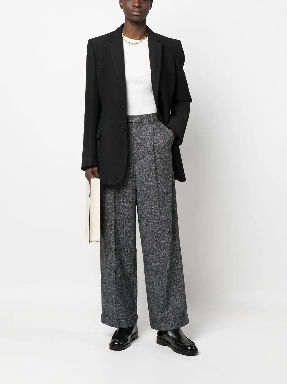 Straight Leg Tailored Trousers