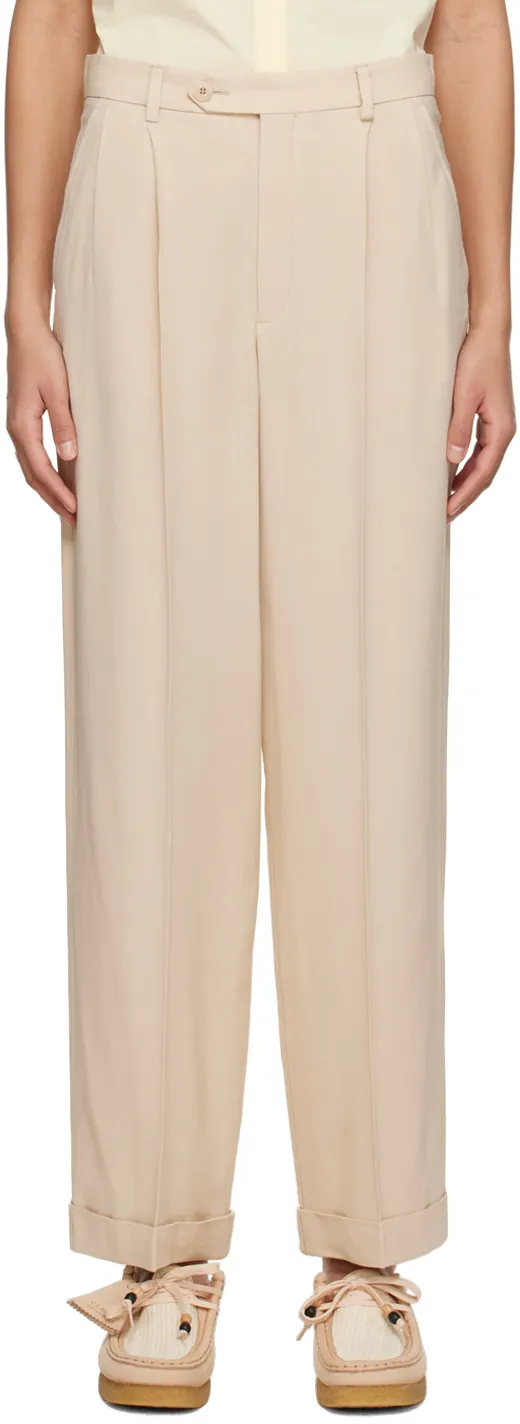 Wide Leg Tailored Trousers