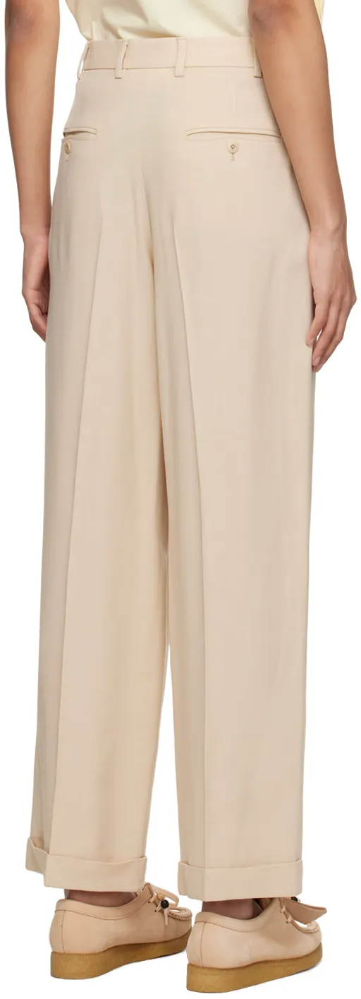 Wide Leg Tailored Trousers