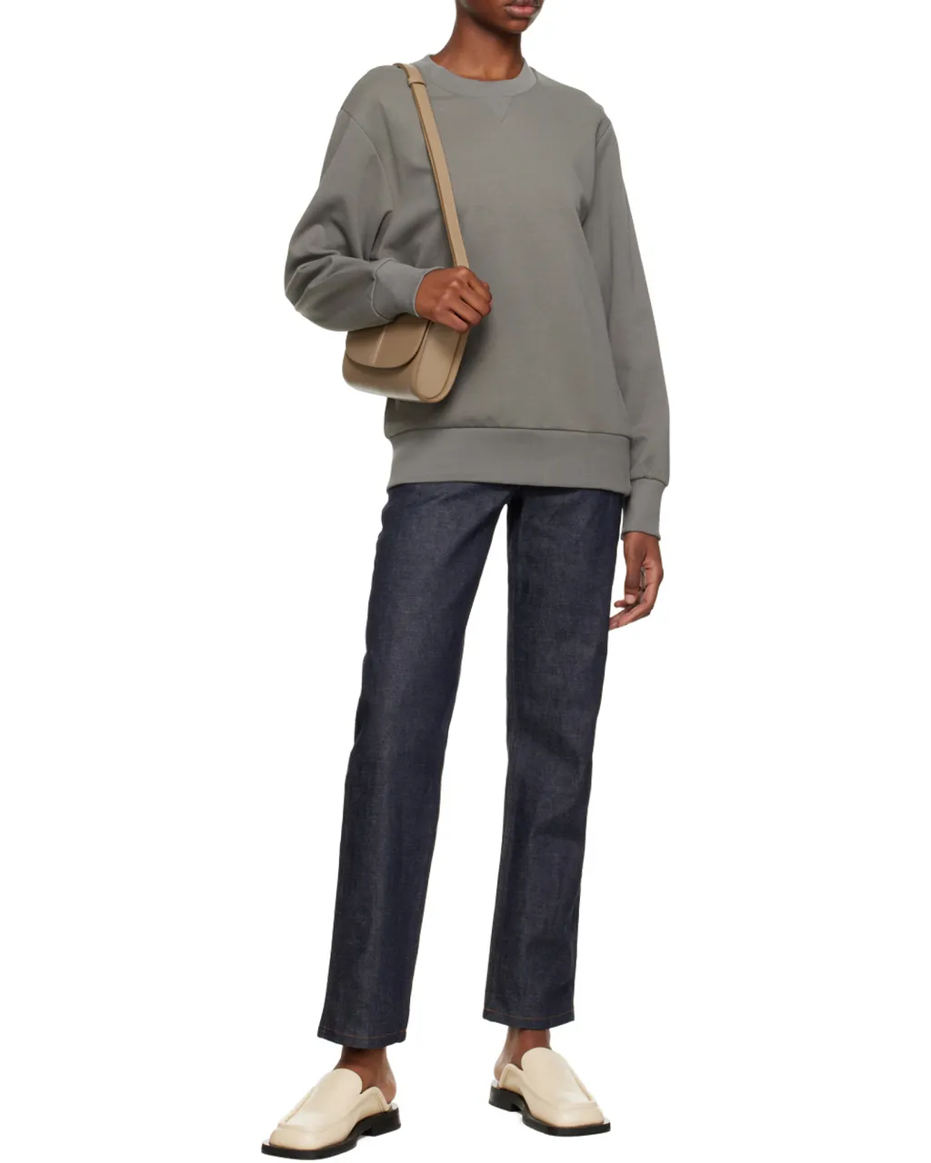 Long-Sleeved Round-Neck Sweater