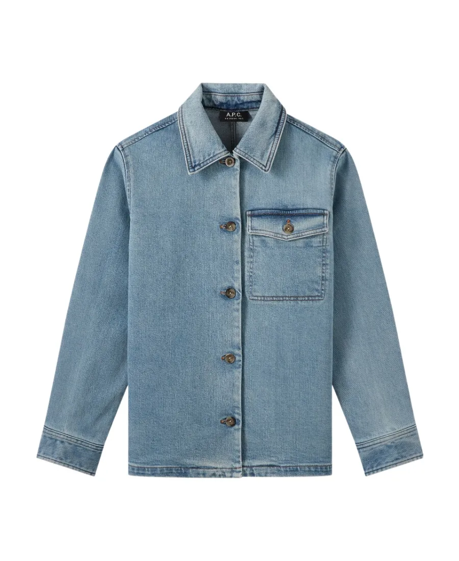 Janice Buttoned Denim Jacket