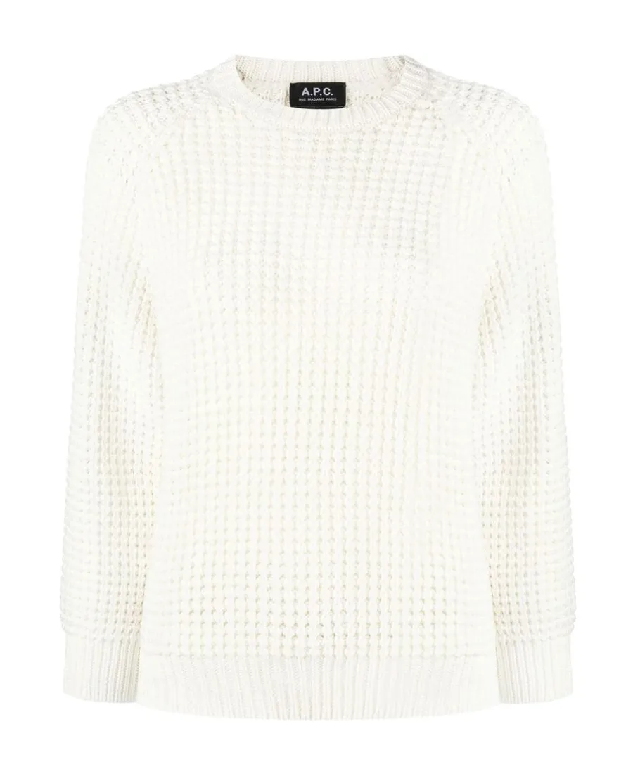 Long-Sleeved Crewneck Knit Jumper