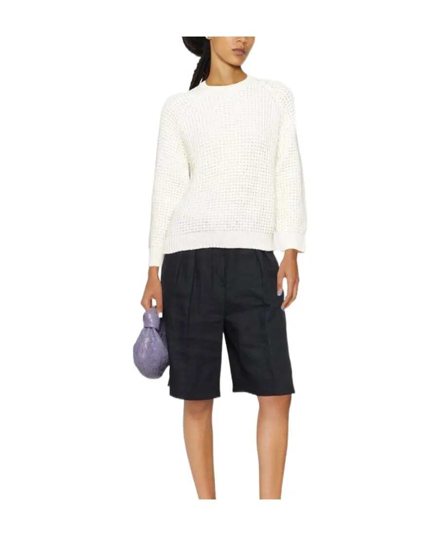 Long-Sleeved Crewneck Knit Jumper