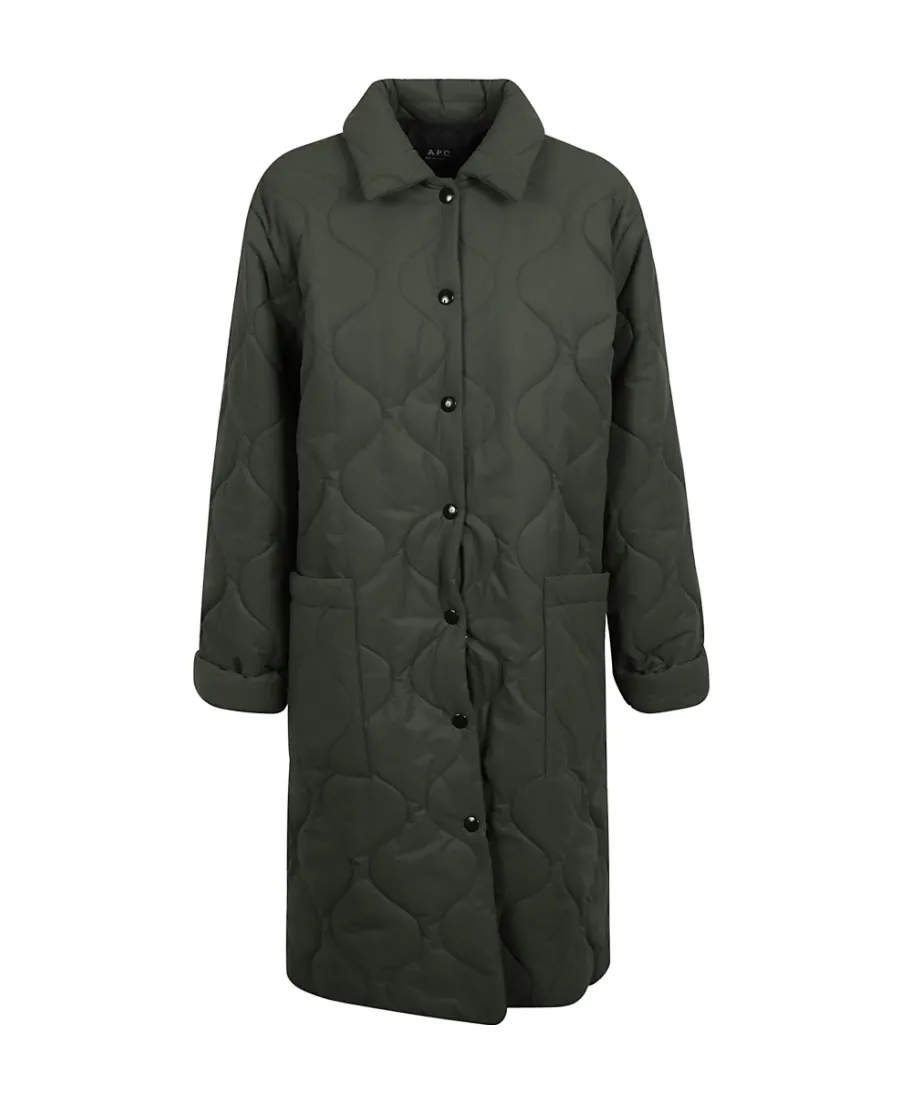 Sarah Quilted Buttoned Coat