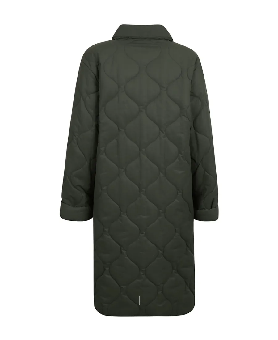 Sarah Quilted Buttoned Coat