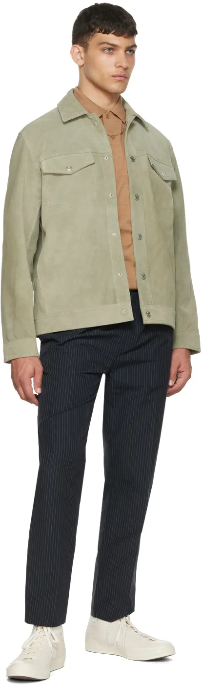 Long-Sleeve Wool Polo Shirt