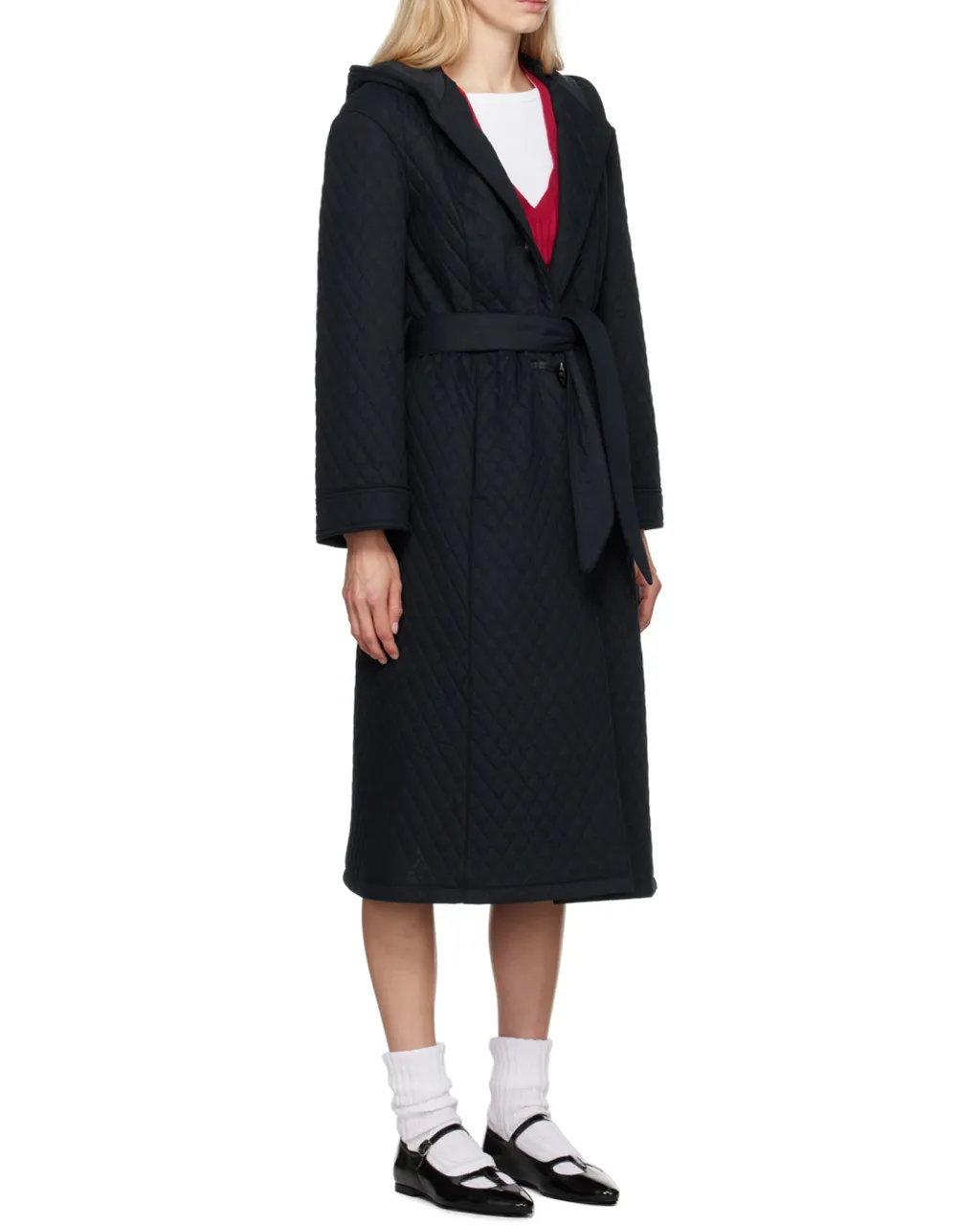 Quilted Belted Coat