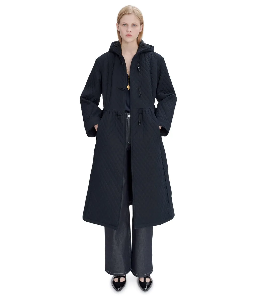 Quilted Belted Coat