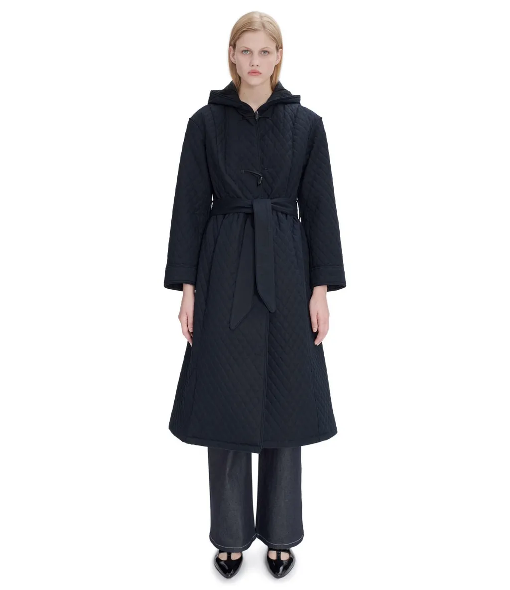 Quilted Belted Coat