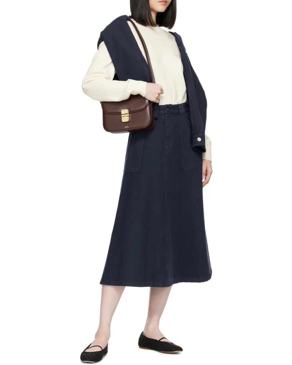 Grace Logo Printed Small Shoulder Bag