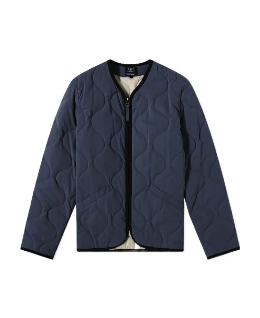 Quilted Front-Zip Jacket
