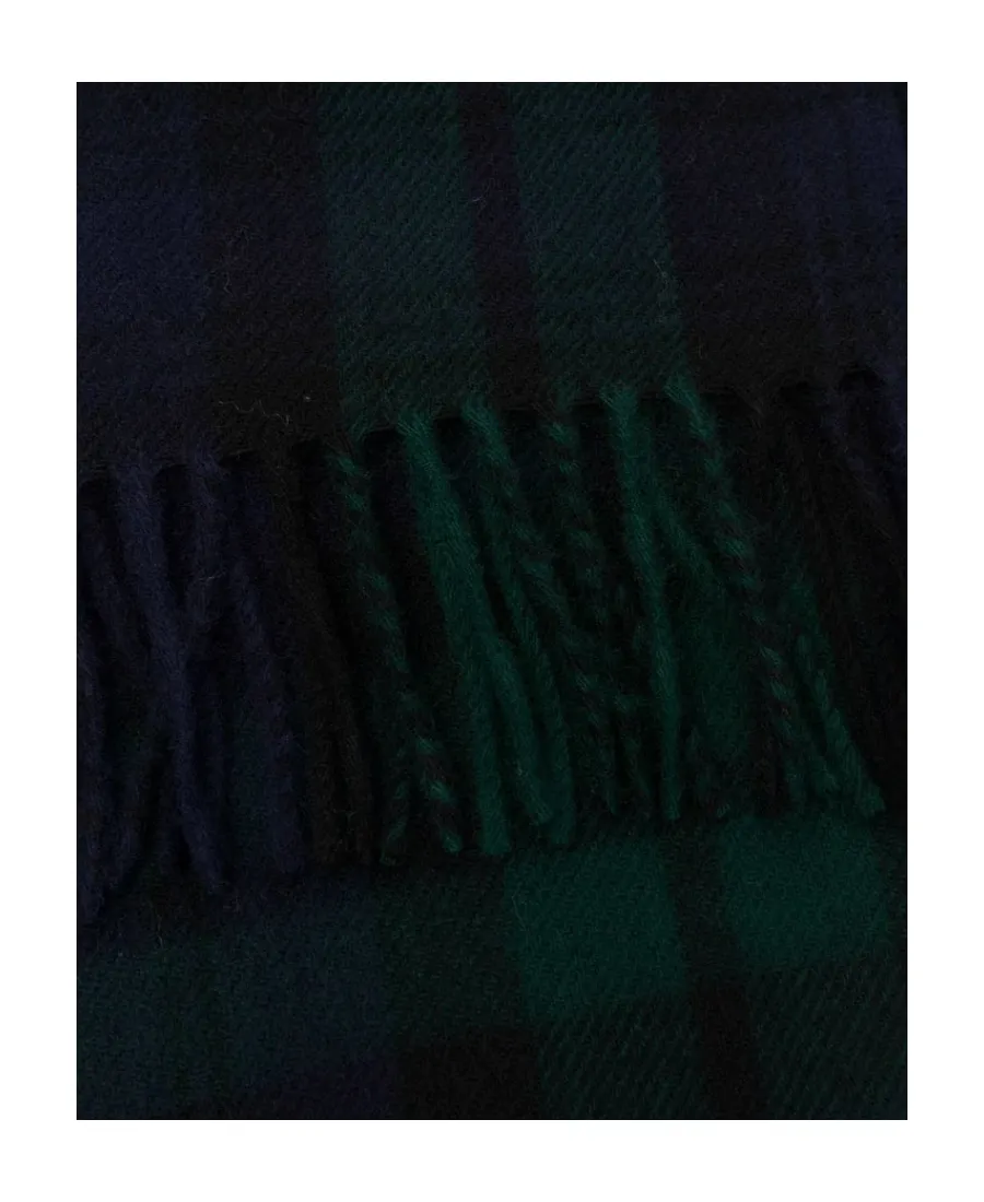 Mahe Tartan-Check Wool Scarf
