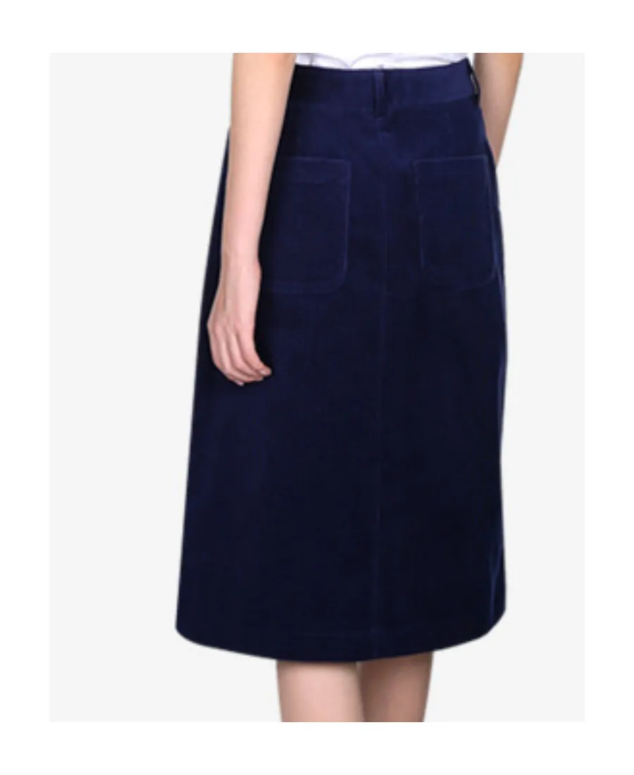 Corduroy Half Skirt