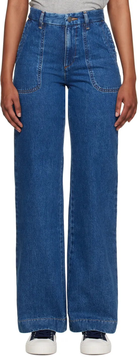 High-Waist Flared Jeans