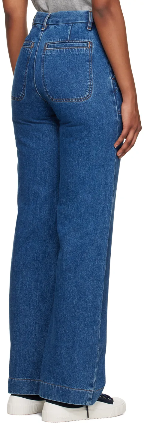 High-Waist Flared Jeans