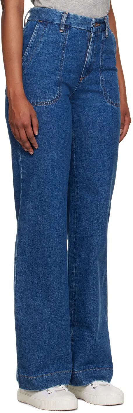 High-Waist Flared Jeans
