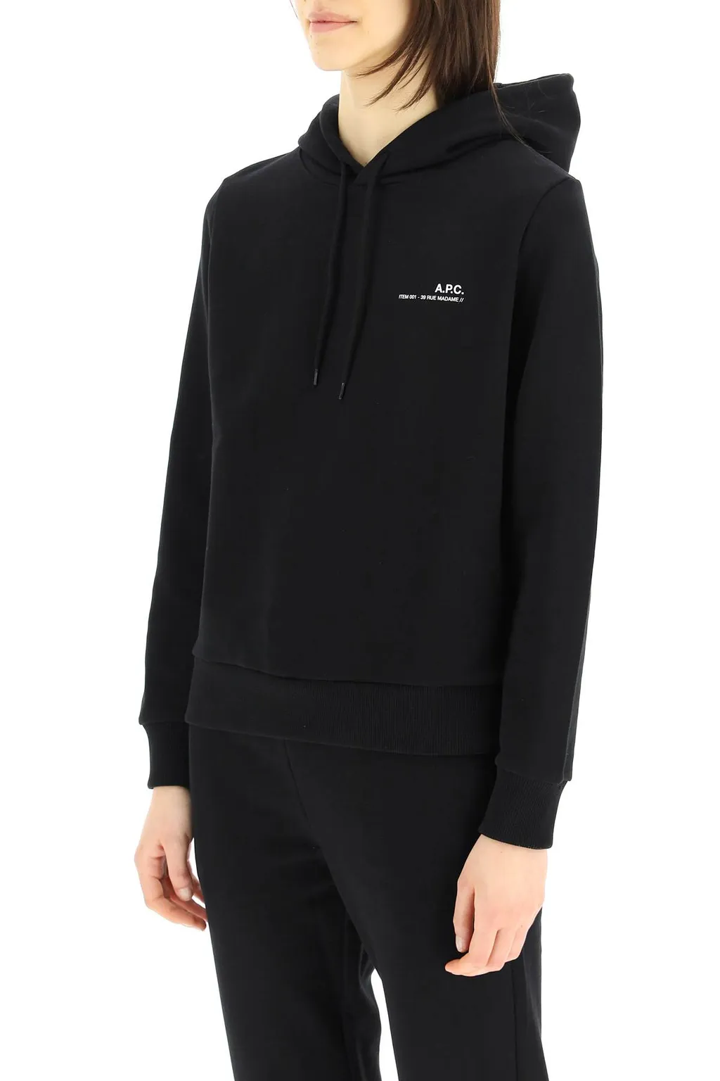 Logo Print Drawstring Hoodie