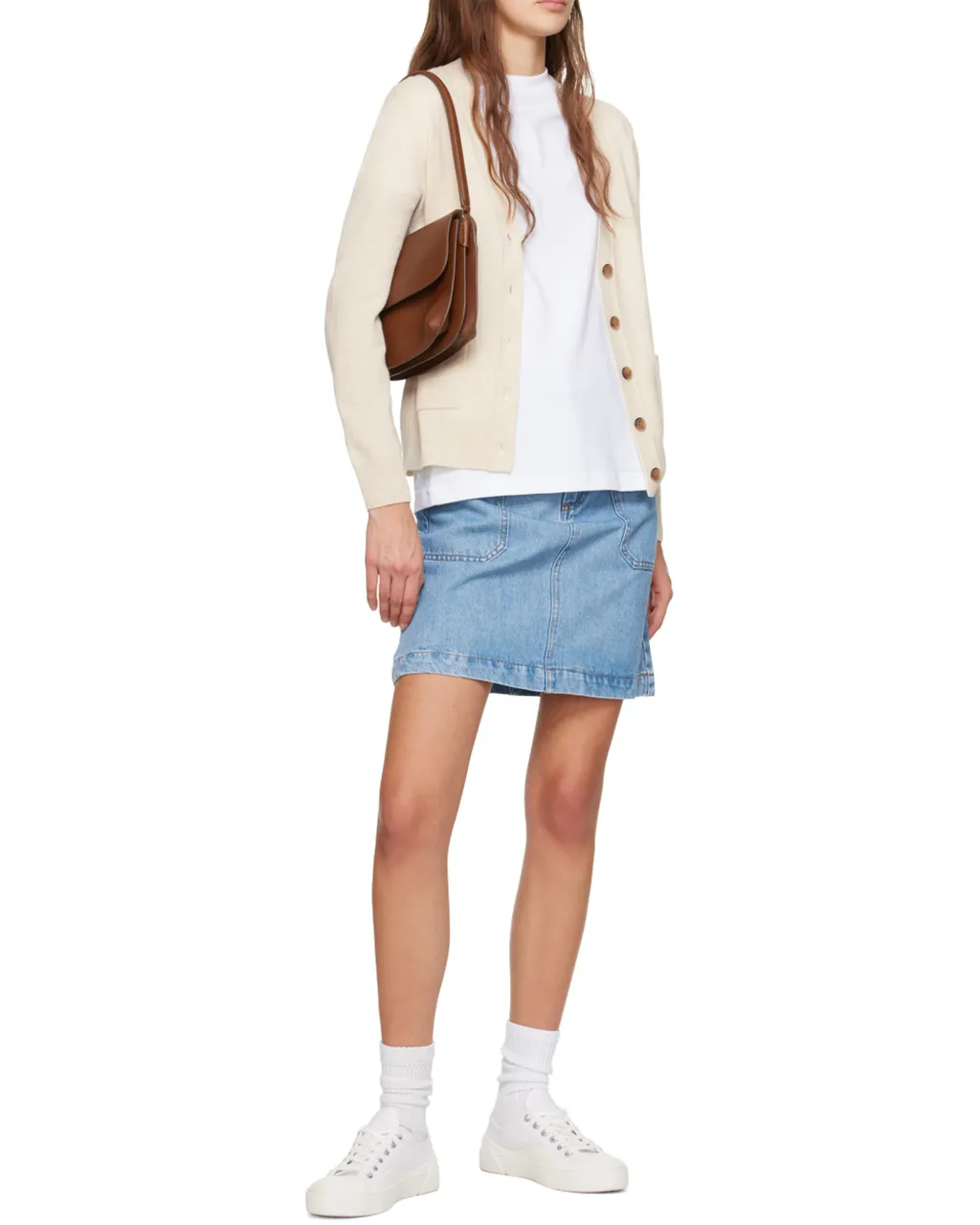 Sarah Logo Detailed Shoulder Bag