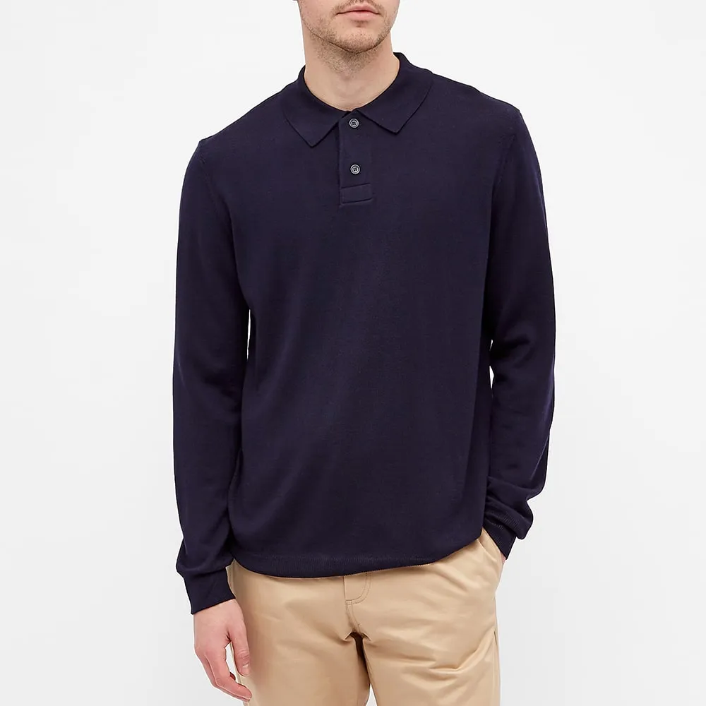 Long-Sleeved Polo Shirt