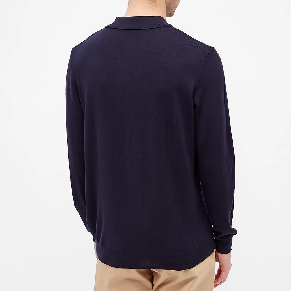 Long-Sleeved Polo Shirt