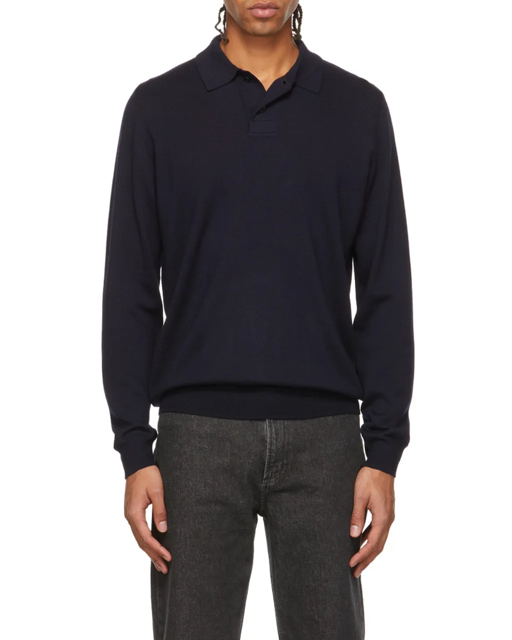Long-Sleeved Polo Shirt