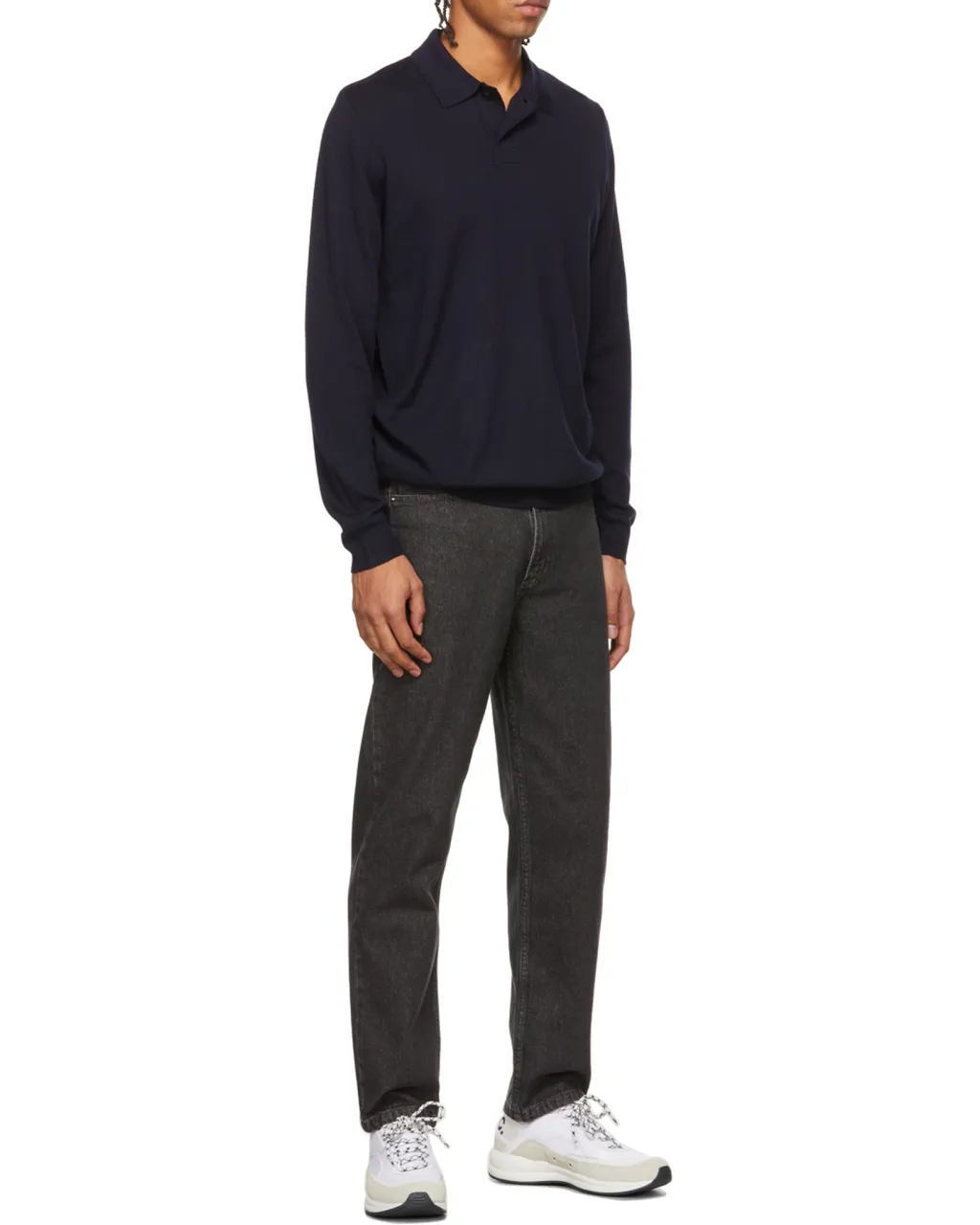 Long-Sleeved Polo Shirt