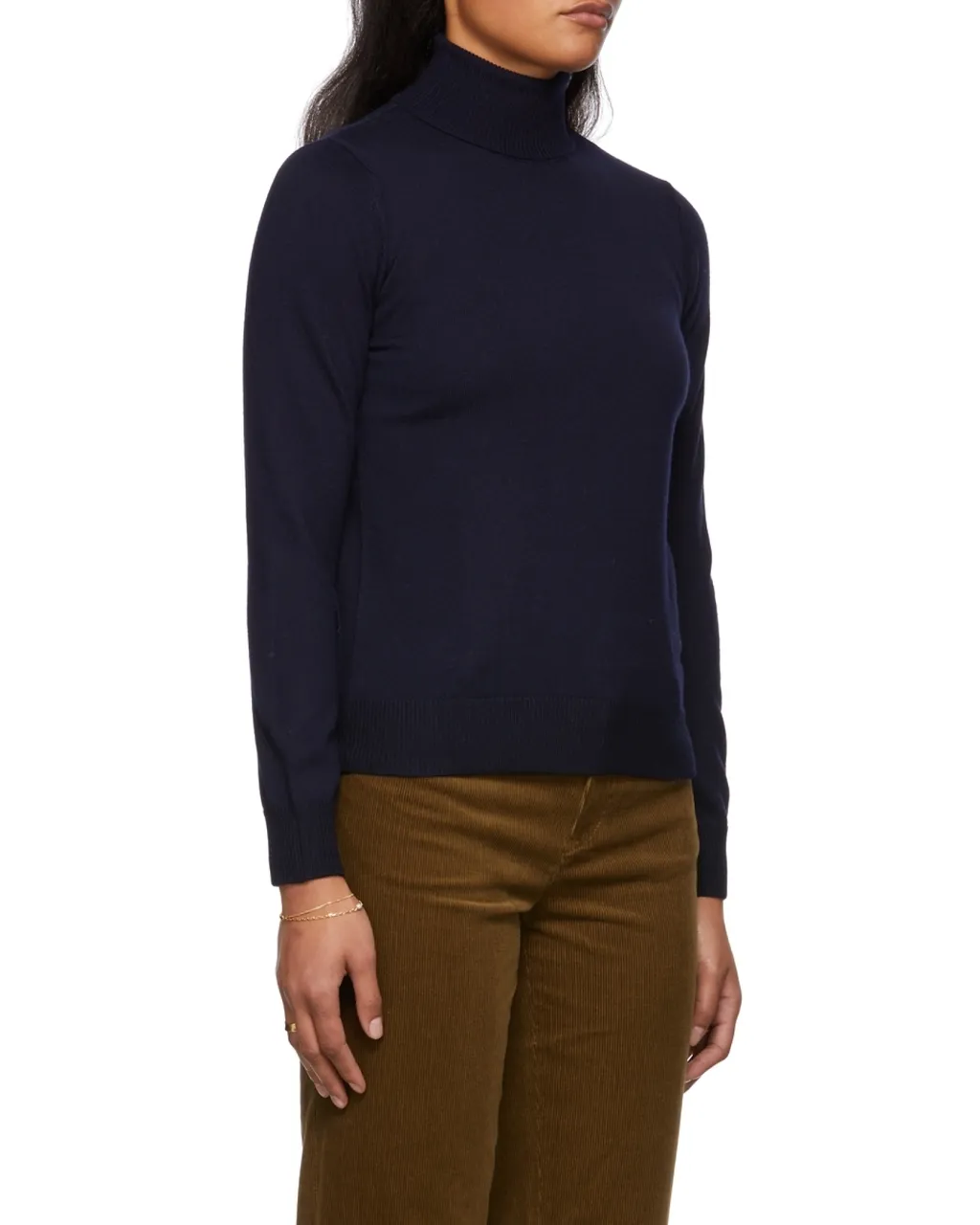 Fine Knit Turtleneck Jumper