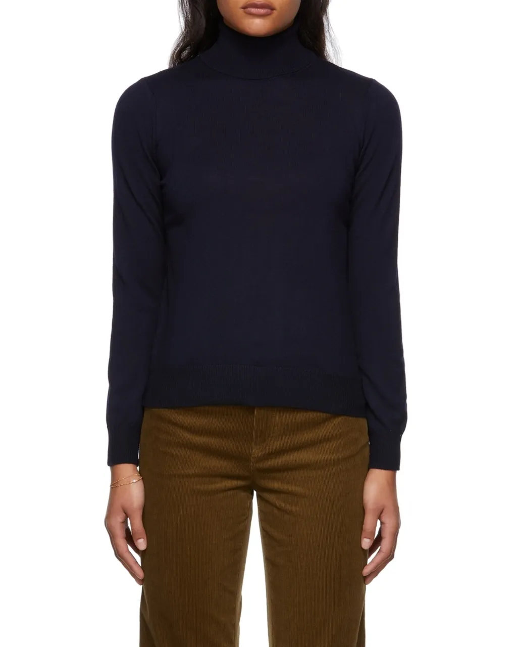 Fine Knit Turtleneck Jumper