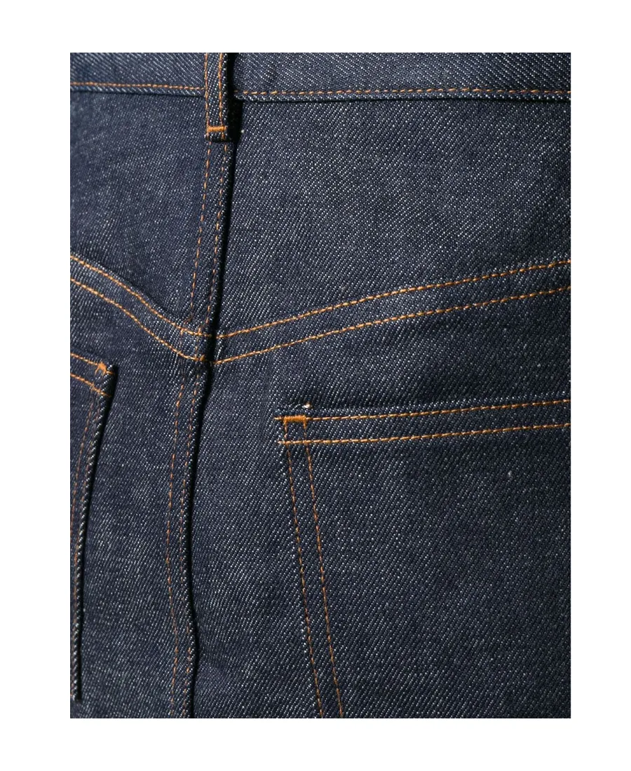 High Waist Mini Denim Skirt