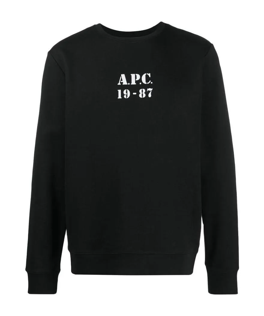 Logo Print Round Neck Sweatshirt
