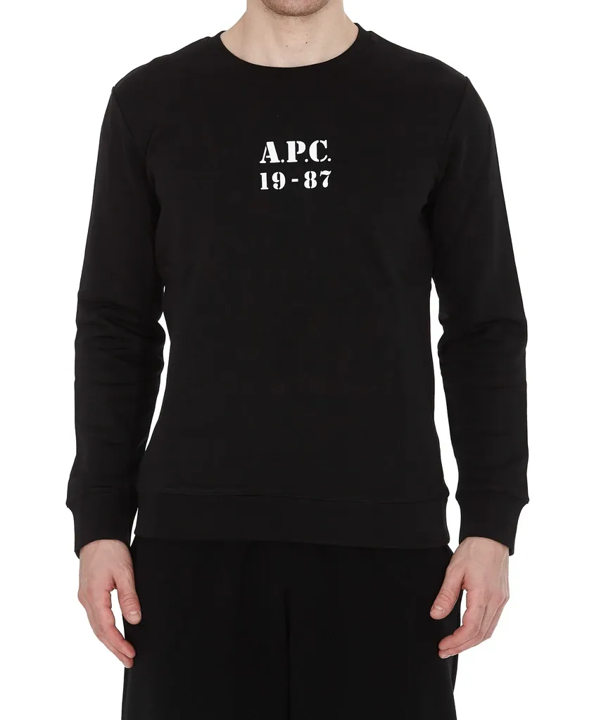 Logo Print Round Neck Sweatshirt