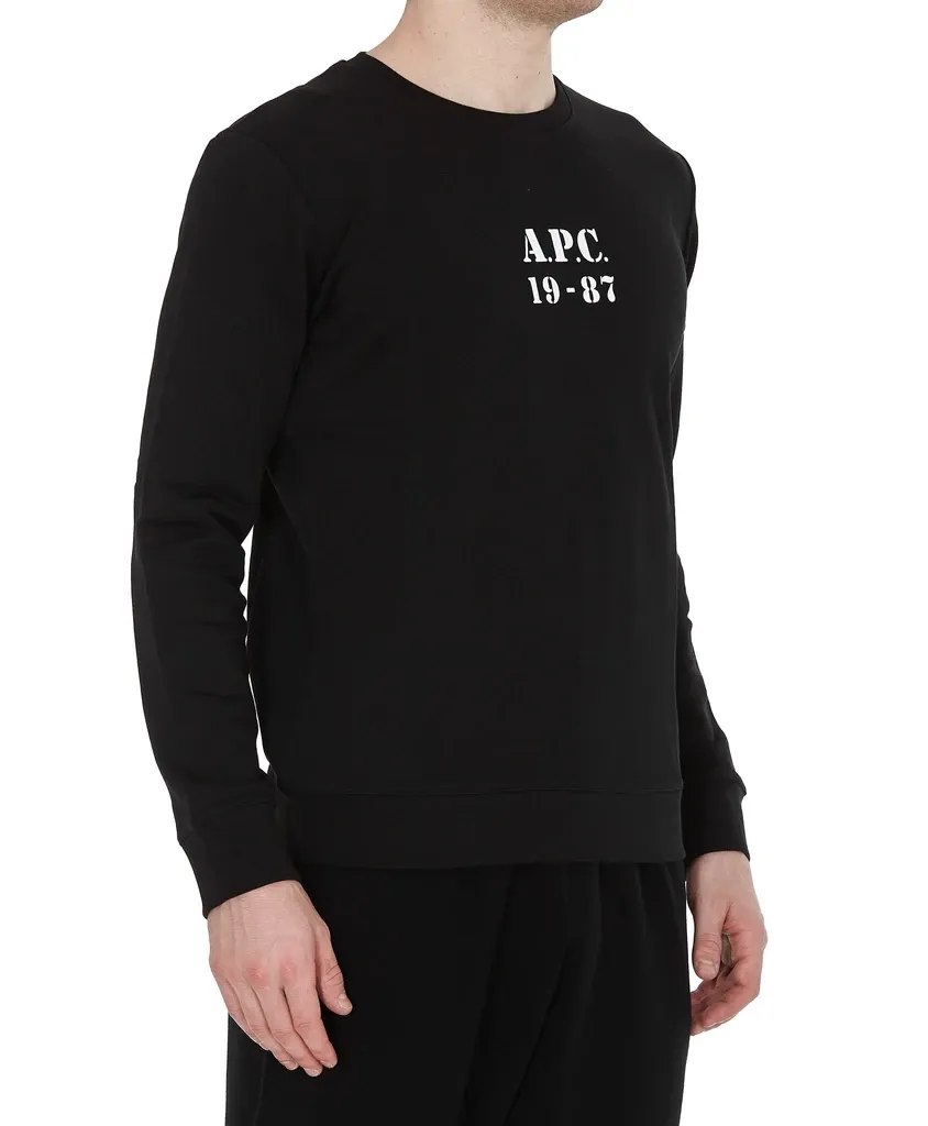 Logo Print Round Neck Sweatshirt
