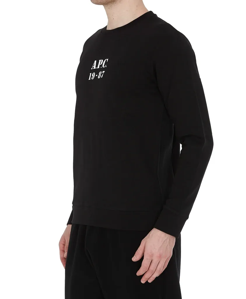 Logo Print Round Neck Sweatshirt