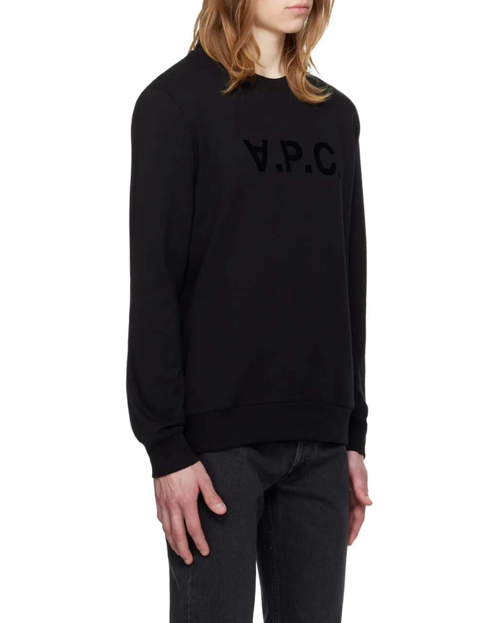 Logo-Printed Straight Hem Sweatshirt